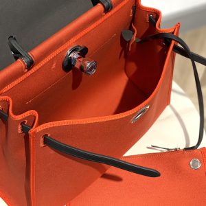 6 hermes herbag zip bag red silver toned hardware bag for women womens handbags shoulder bags 122in31cm 2799 1950
