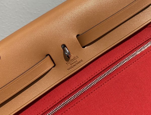 11 hermes herbag zip bag red silver toned hardware bag for women womens handbags shoulder bags 122in31cm 2799 1951