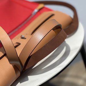 13 hermes herbag zip bag red silver toned hardware bag for women womens handbags shoulder bags 122in31cm 2799 1951
