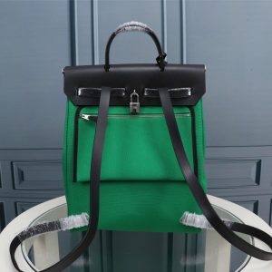 6 hermes buckle lock shape striped green silver toned hardware bag for women womens handbags shoulder bags 108in30cm 2799 1953