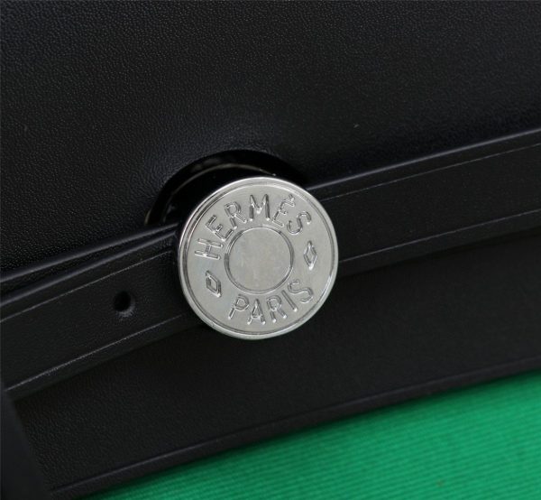 7 hermes buckle lock shape striped green silver toned hardware bag for women womens handbags shoulder bags 108in30cm 2799 1953