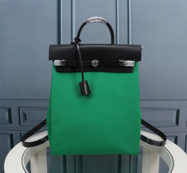 10 hermes buckle lock shape striped green silver toned hardware bag for women womens handbags shoulder bags 108in30cm 2799 1953