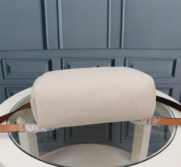 4 hermes buckle lock shape striped beige silver toned hardware bag for women womens handbags shoulder bags 108in30cm 2799 1955