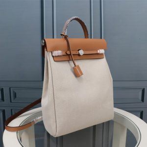 10 hermes buckle lock shape striped beige silver toned hardware bag for women womens handbags shoulder bags 108in30cm 2799 1955
