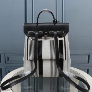 5 hermes buckle lock shape striped silver toned hardware bag for women womens handbags shoulder bags 108in30cm 2799 1956