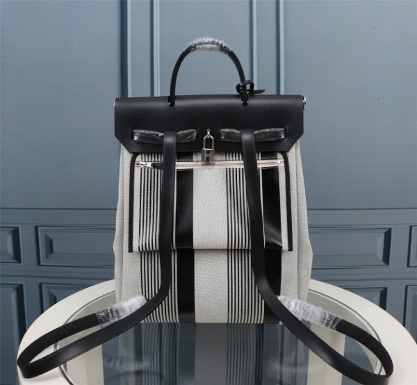 5 hermes buckle lock shape striped silver toned hardware bag for women womens handbags shoulder bags 108in30cm 2799 1956