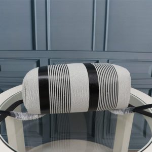 9 hermes buckle lock shape striped silver toned hardware bag for women womens handbags shoulder bags 108in30cm 2799 1956