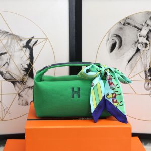 hermes cheval bride a brac case green bag for women womens handbags shoulder bags 98in25cm 2799 1963
