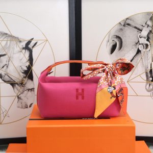 6 hermes cheval bride a brac case pink bag for women womens handbags shoulder bags 98in25cm 2799 1964