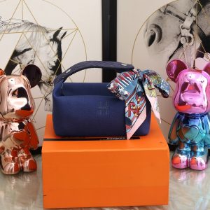 4 hermes bride a brac case dark blue bag for women womens handbags shoulder bags 98in25cm 2799 1977