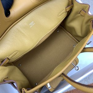 2 hermes birkin cargo 25 beige silver toned hardware bag for women womens handbags shoulder bags 98in25cm 2799 1982