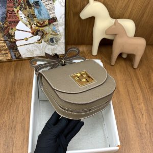 4 hermes mosaique 17 grey gold toned hardware bag for women womens handbags shoulder bags 67in17cm 2799 1988
