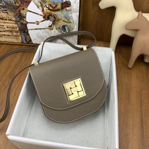 5 hermes mosaique 17 grey gold toned hardware bag for women womens handbags shoulder bags 67in17cm 2799 1988