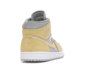Quick Look At The Air Jordan 1 Mid White University Gold 554724 170 & Buy It now