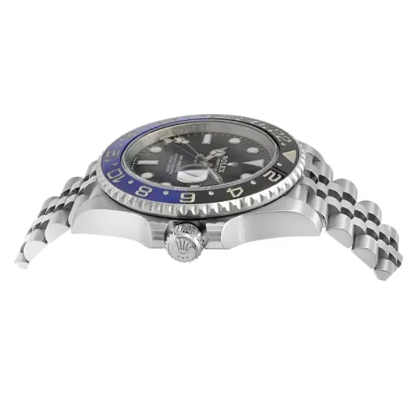 4 rolex gmtmaster ii batgirl stainless steel 40mm black dial blueblack ceramic bezel jubilee bracelet 126710blnr 1
