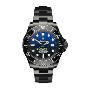 Rolex Blackpvd Sea Dweller Deepsea Black Blue Dial Stainless Steel Black Boc Coating Oyster Automatic Mens Watch 116660