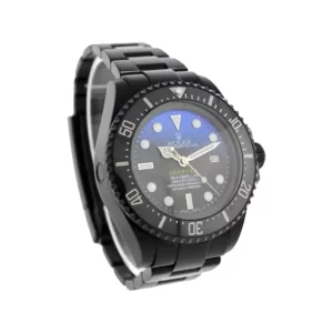 2 rolex blackpvd sea dweller deepsea black blue dial stainless steel black boc coating oyster automatic mens watch 116660 1