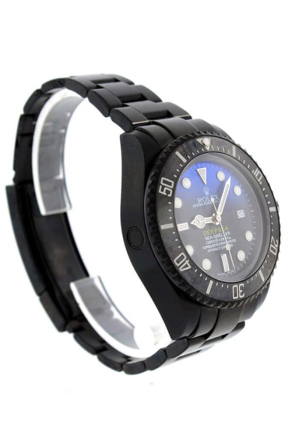 5 rolex blackpvd sea dweller deepsea black blue dial stainless steel black boc coating oyster automatic mens watch 116660 1