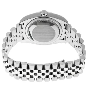 2 rolex lady datejust steel and white gold 31mm watch diamond bezel silver diamond dial jubilee bracele watch 1