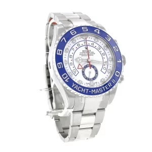 1 rolex yachtmaster ii 44mm white dial stainless steel mens watch