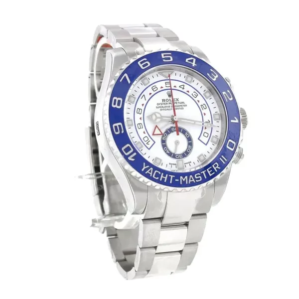 1 rolex yachtmaster ii 44mm white dial stainless steel mens watch 1