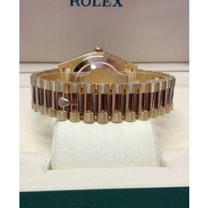 3 rolex daydate 41mm black roman dial fluted bezel president bracelet yellow gold watch 228238