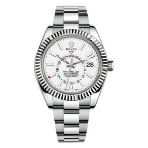 rolex skydweller automatic mens 42mm white gold white dial oyster watch 326934