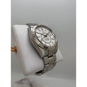 3 rolex skydweller automatic mens 42mm white gold white dial oyster watch 326934