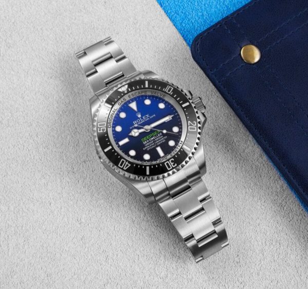 6 rolex sea dweller deepsea 44 deep blue dial stainless steel mens watch 116660
