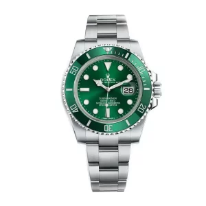 rolex submariner hulk 40mm green dial bezel steel mens watch 116610