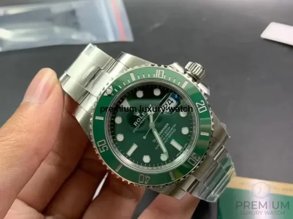 5 rolex submariner hulk 40mm green dial bezel steel mens watch 116610