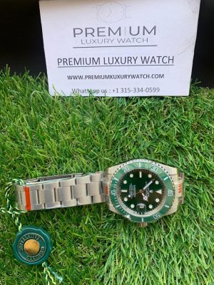 15 rolex submariner hulk 40mm green dial bezel steel mens watch 116610