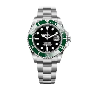 rolex submariner 41 black dial kermit green bezel automatic chronometer mens watch 126610lv new