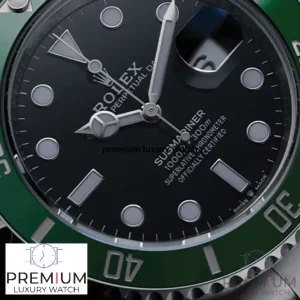 6 rolex submariner 41 black dial kermit green bezel automatic chronometer mens watch 126610lv new