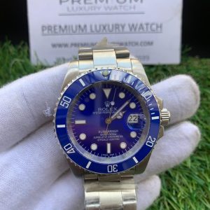 8 rolex submariner date white gold 40mm blue dial ceramic bezel oyster bracelet 116619lb