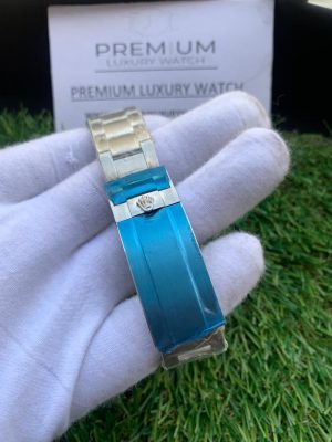 12 rolex submariner date white gold 40mm blue dial ceramic bezel oyster bracelet 116619lb
