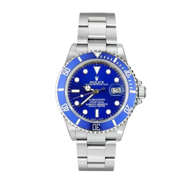 rolex submariner date white gold 40mm blue dial ceramic bezel oyster bracelet 116619lb 1