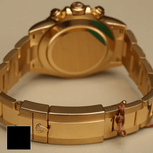 6 rolex daytona yellow gold 40mm green index dial yellow gold bezel oyster bracelet 116508