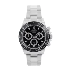 rolex cosmograph daytona 40 black dial stainless steel oyster mens watch 116500ln 116500
