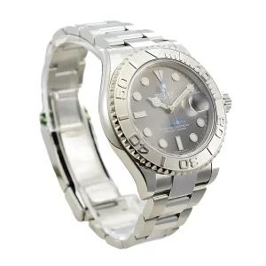1-Rolex Yachtmaster Platinum Grey Dial Watch
