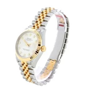 1 rolex lady datelime 31mm goldsteel dial with diamond marker oyster perpetual jubilee bracelet watch