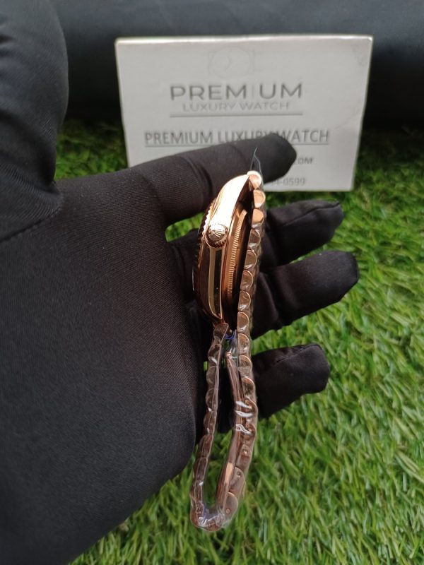 2 rolex datejust 36mm rose gold silver dial president bracelet mens watchunisex wrist watch