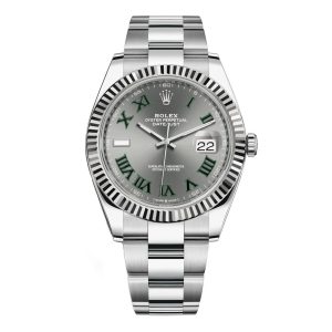 rolex 126334 datejust 41mm stainless steel oyster bracelet roman dial wrist mens watch