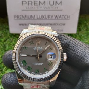 8 rolex 126334 datejust 41mm stainless steel oyster bracelet roman dial wrist mens watch