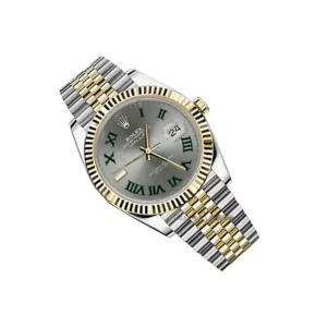 1 rolex datejust 41mm slate roman dial fluted bezel yellow gold jubilee mens watch 126333 high qualitywith box