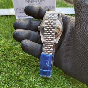 6 rolex datejust 41mm blue dial fluted bezel white gold jubilee mens watch