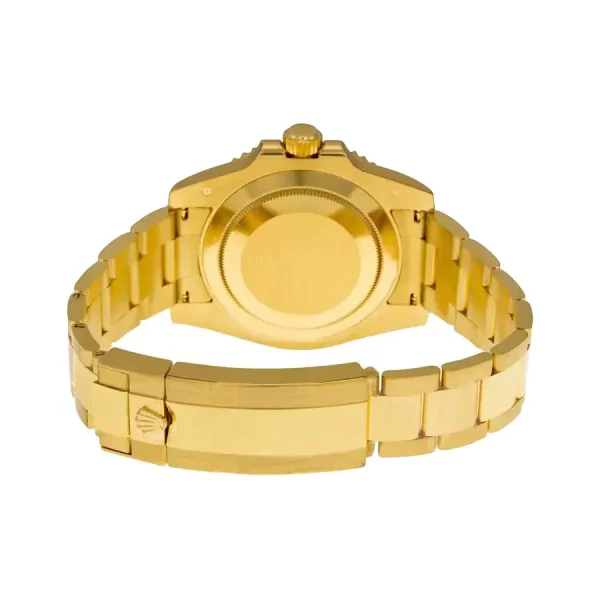 3 rolex submariner date yellow gold 40mm black dial ceramic bezel oyster bracelet 116618ln