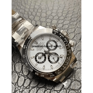 7 rolex cosmograph daytona 40mm white dial stainless steel oyster mens watch 116500ln