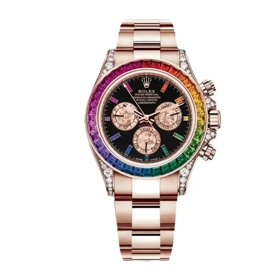 Rose gold deals daytona rainbow