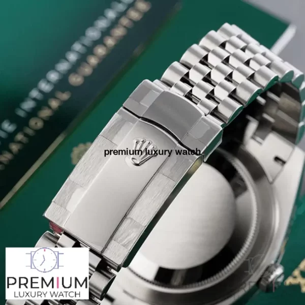 7 rolex datejust 41mm black dial smooth bezel steel mens wrist watch 126300